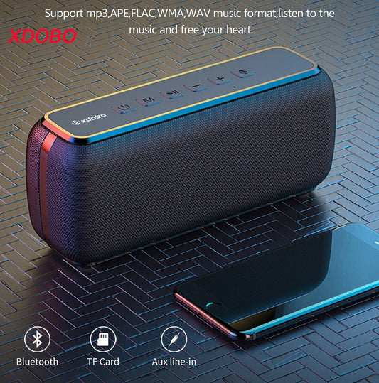 XDOBO X8 60W Portable Speakers Bass Subwoofer Wireless USB/TF/AUX