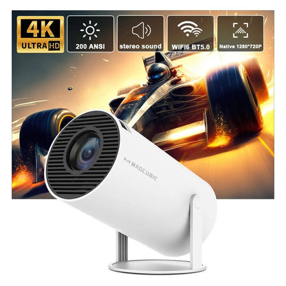 Magcubic Projector Hy300 4K Android 11 Dual Wifi Home Cinema Projetor