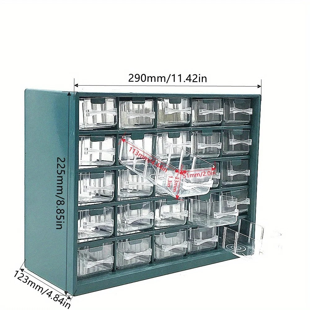 25 Multi-grid Drawer Parts Box Wall-mounted Screw Classification Component Box