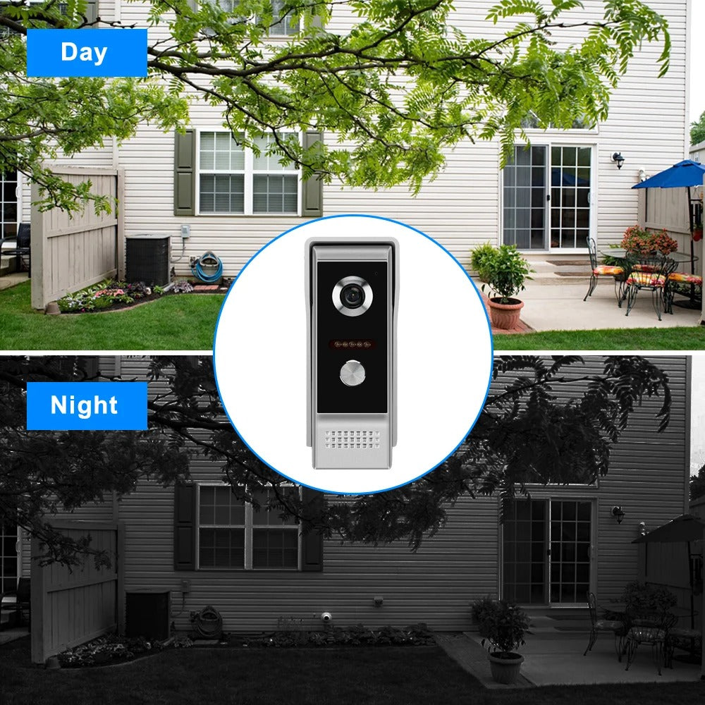 WIRED Video Intercom System 7 Inches Video Doorbell Door System