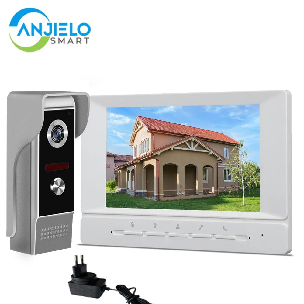 WIRED Video Intercom System 7 Inches Video Doorbell Door System