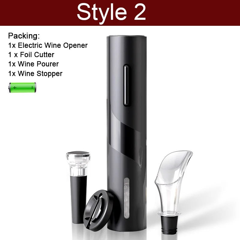 Electric Wine Opener Automatic Corkscrew Wine Openers for Beer Battery Bottle Opener Foil Cutter